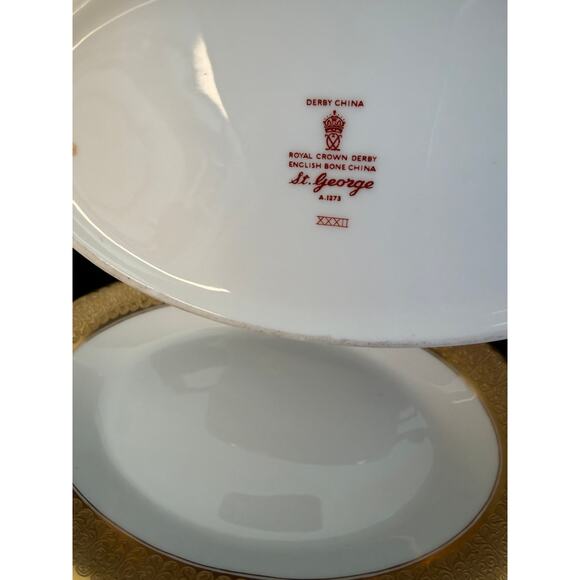 Royal Crown Derby ST. GEORGE Gravy Boat No Underplate | eBay UK Royal Crown Derby St George Gravy Boat & Underplate  Bone China  England